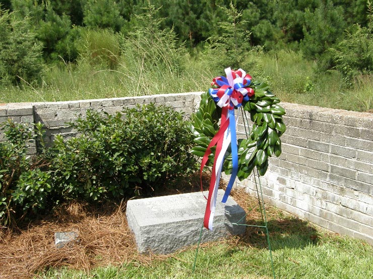 The wreath was placed by Jerry Stallworth.   Harley went MIA in 1968.